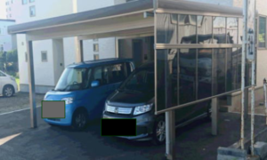 木調枠 | 側面パネル付カーポート