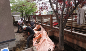 掘削手作業風景