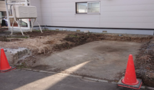 ガレージ物置解体撤去