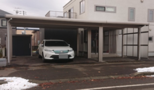 3台用カーポート4500タイプH27柱